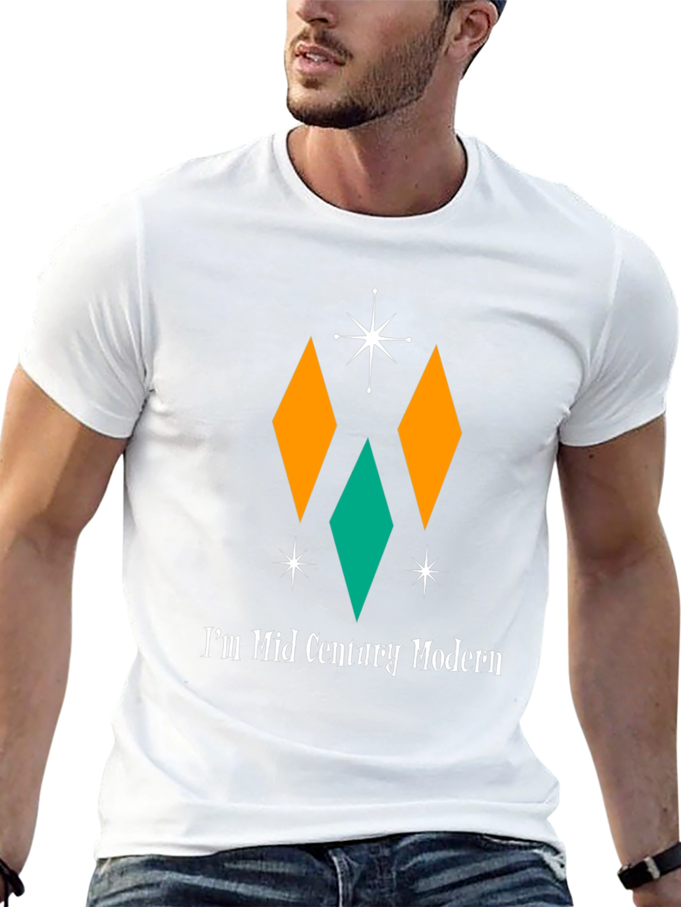 Mid Century Modern Graphic Tee - Retro Style