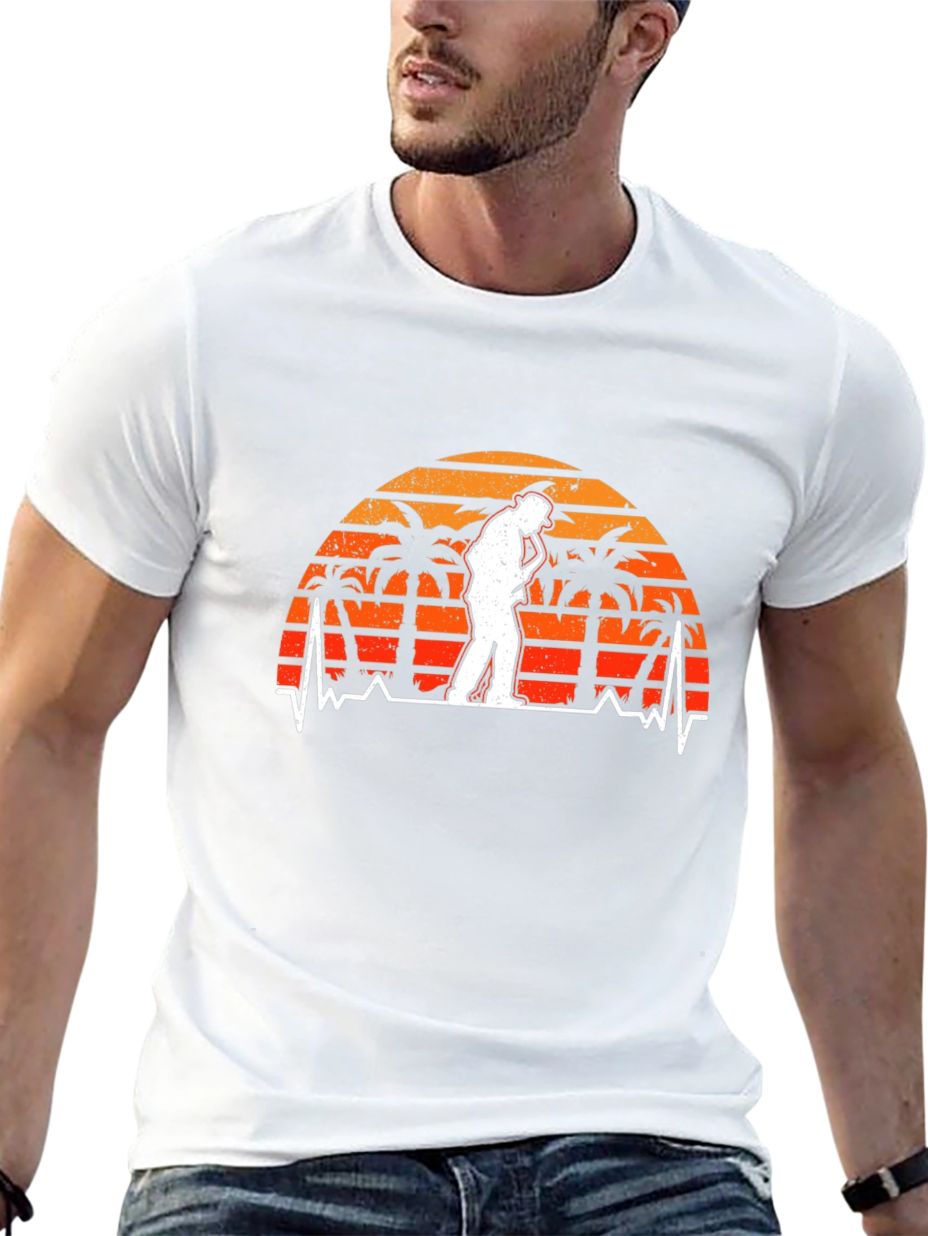 Saxophone Sunset Rhythm T-Shirt - Cool Musician Tee