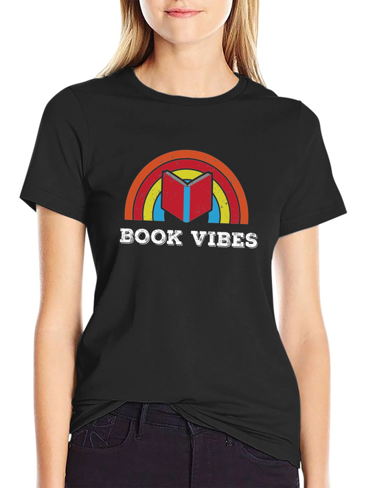 Book Vibes Rainbow Graphic Tee