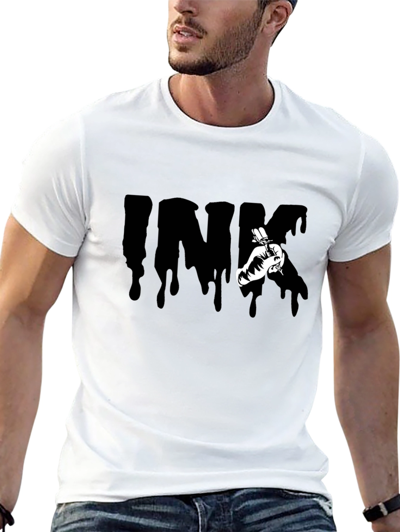 Ink Drip Tattoo Artist Graphic T-Shirt