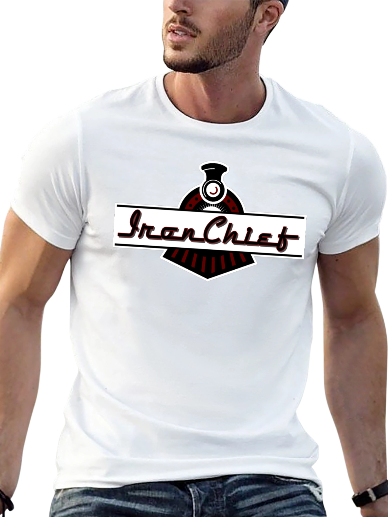 Iron Chief Train Graphic T-Shirt