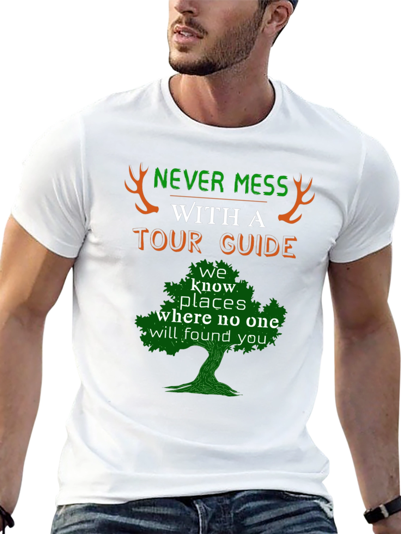 Never Mess With A Tour Guide Graphic Tee