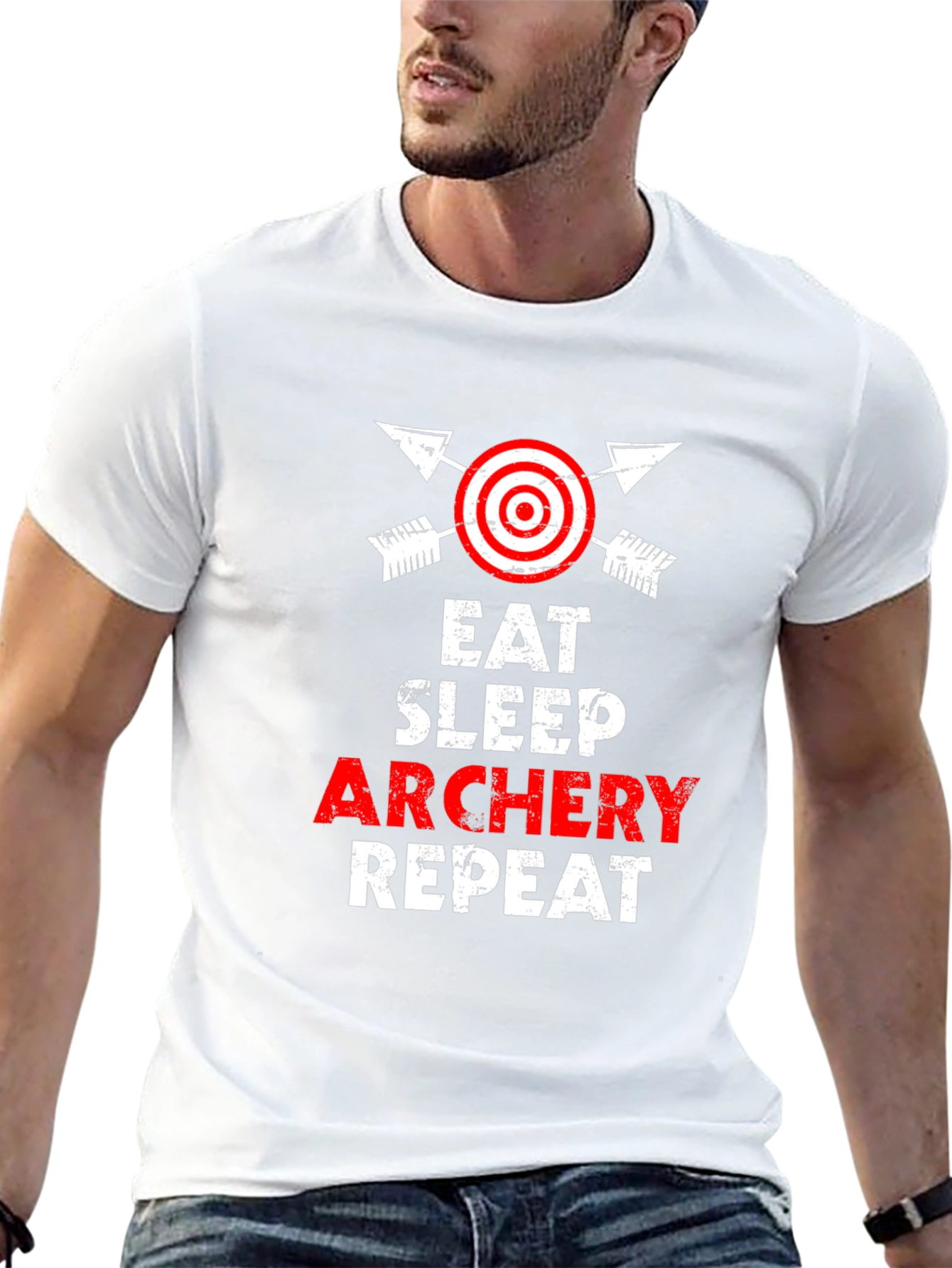 Eat Sleep Archery Repeat T-Shirt - Archery Lover Gift