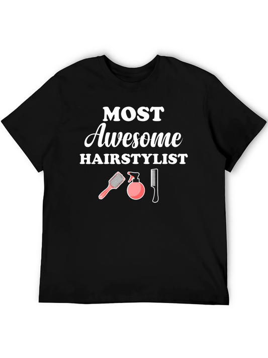 Awesome Hairstylist T-Shirt - Hair Salon Gift