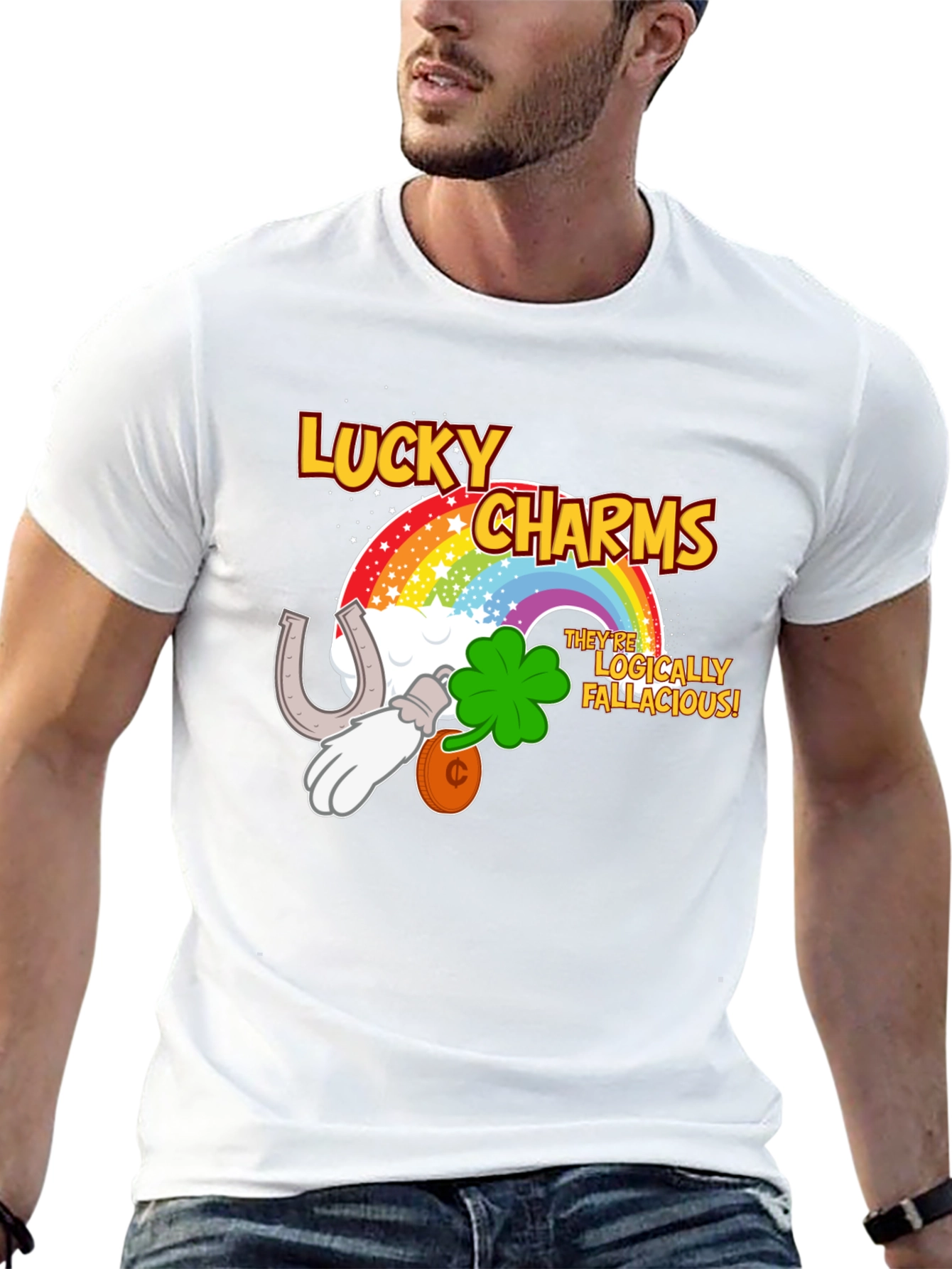 Lucky Charms Logically Fallacious Mens T-Shirt