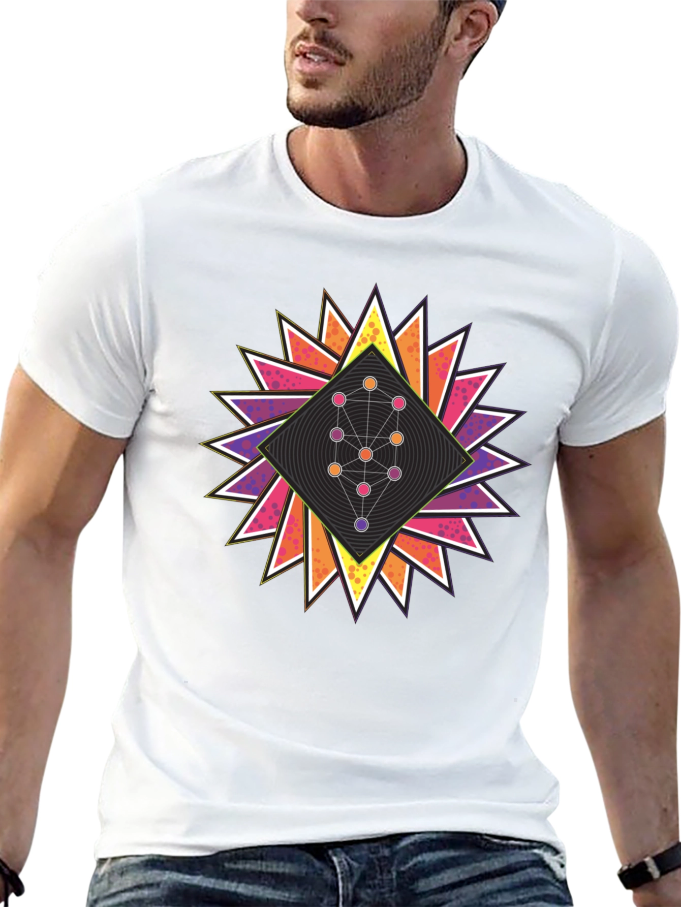 Geometric Tree of Life Graphic Tee