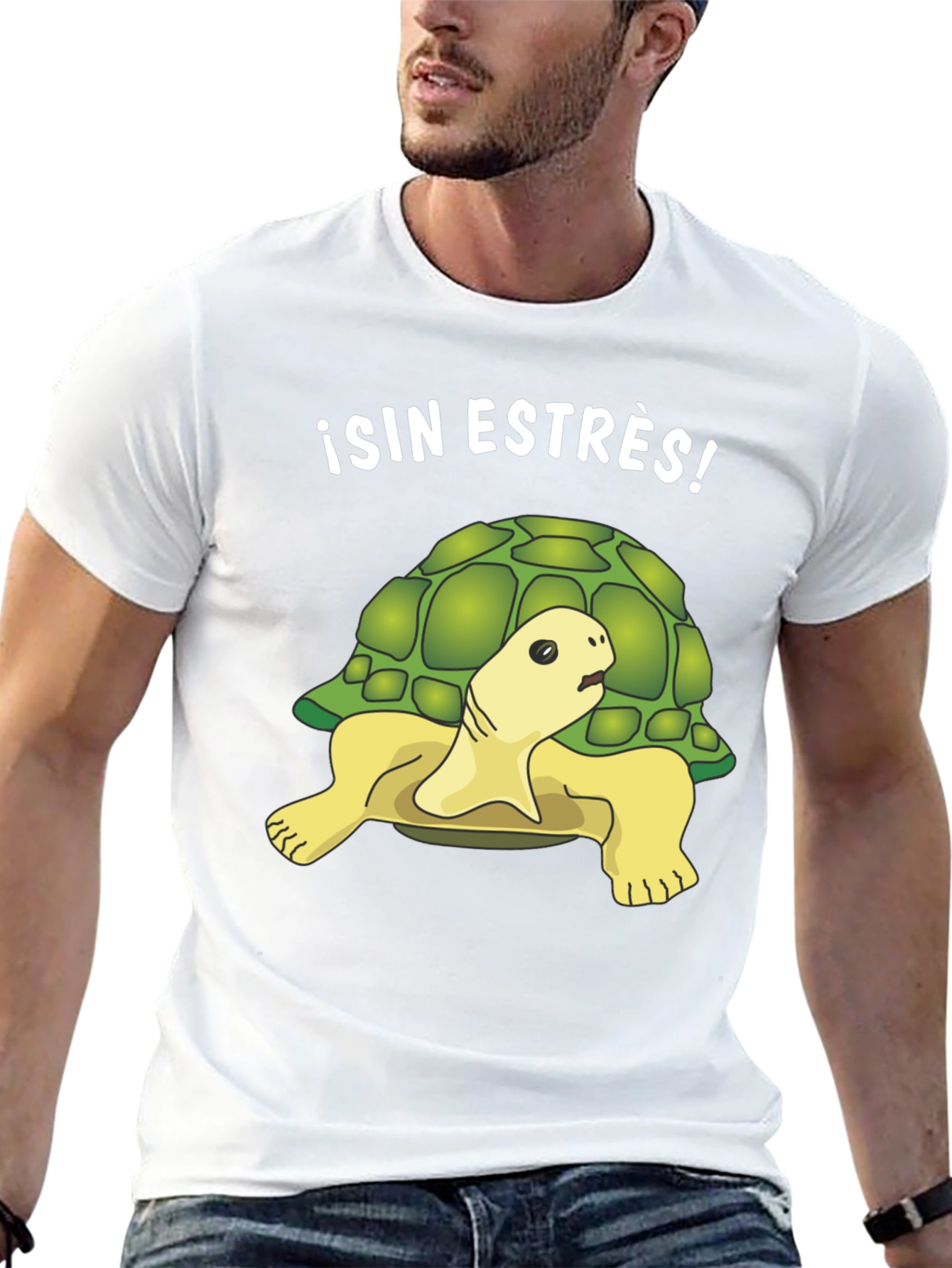 Relaxed Turtle Graphic Tee - Sin Estrés!