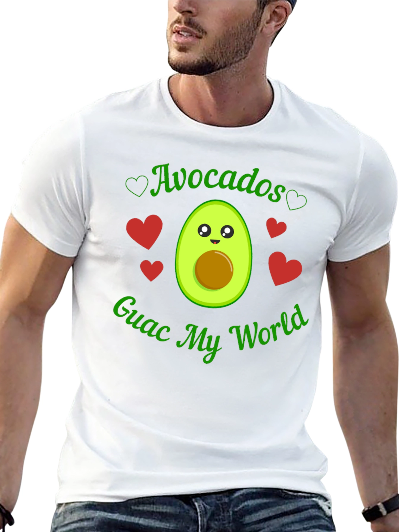 Avocados Guac My World Black T-Shirt