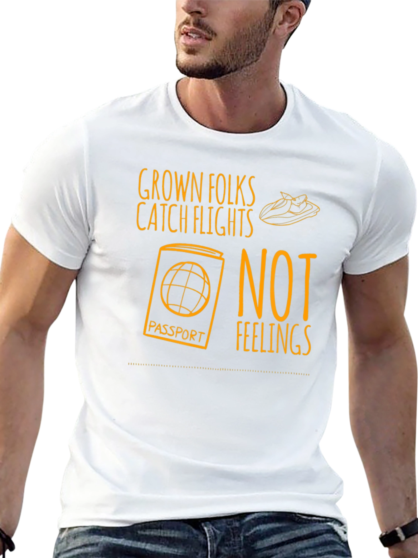 Grown Folks Catch Flights T-Shirt - Travel Tee