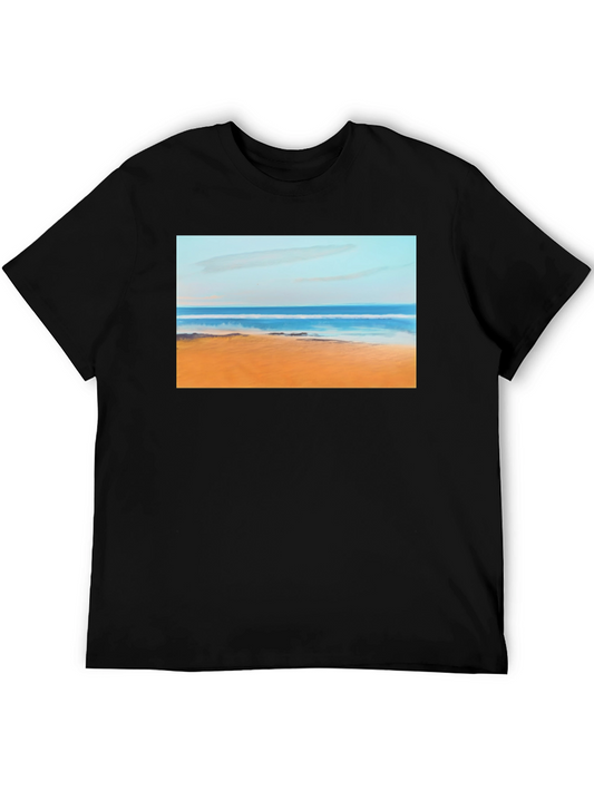 Beach Painting Graphic Tee - Relaxed Fit