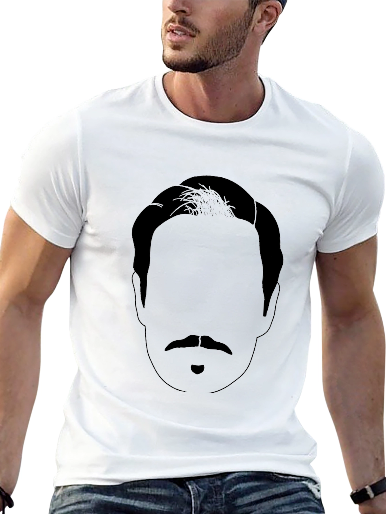 Mystery Man Graphic Tee - Classic Black