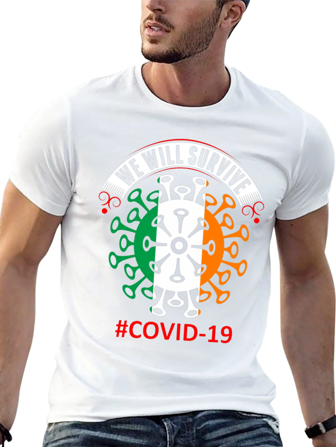 We Will Survive Covid-19 Irish Flag T-Shirt
