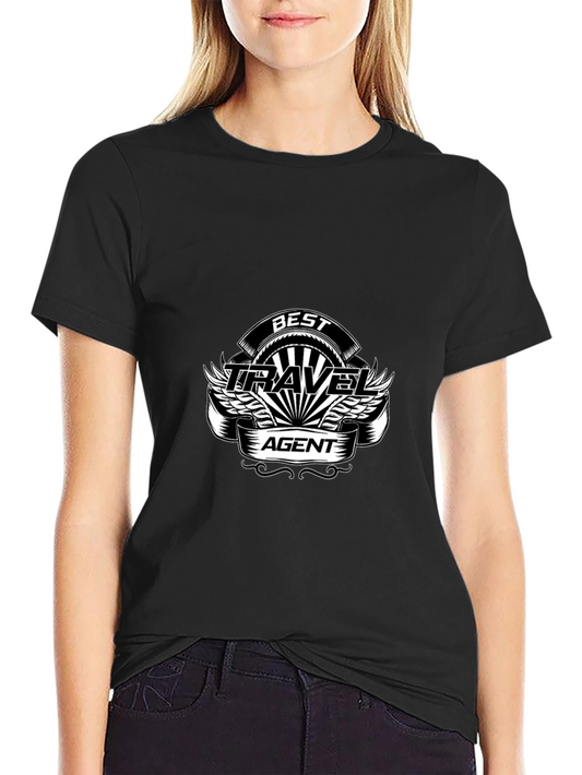 Best Travel Agent T-Shirt - Black