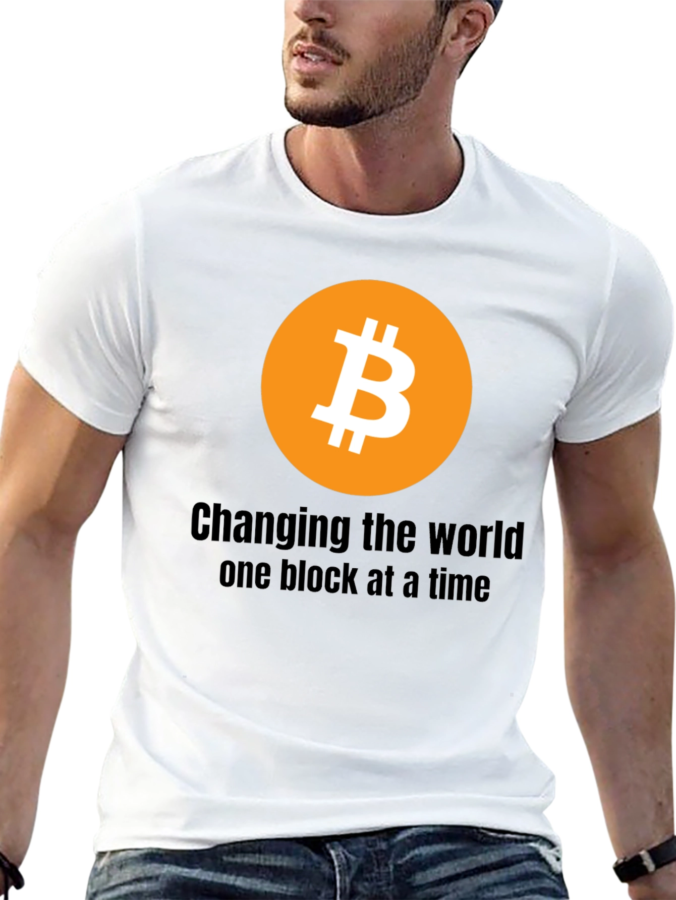 Bitcoin Crypto T-Shirt: Changing the World