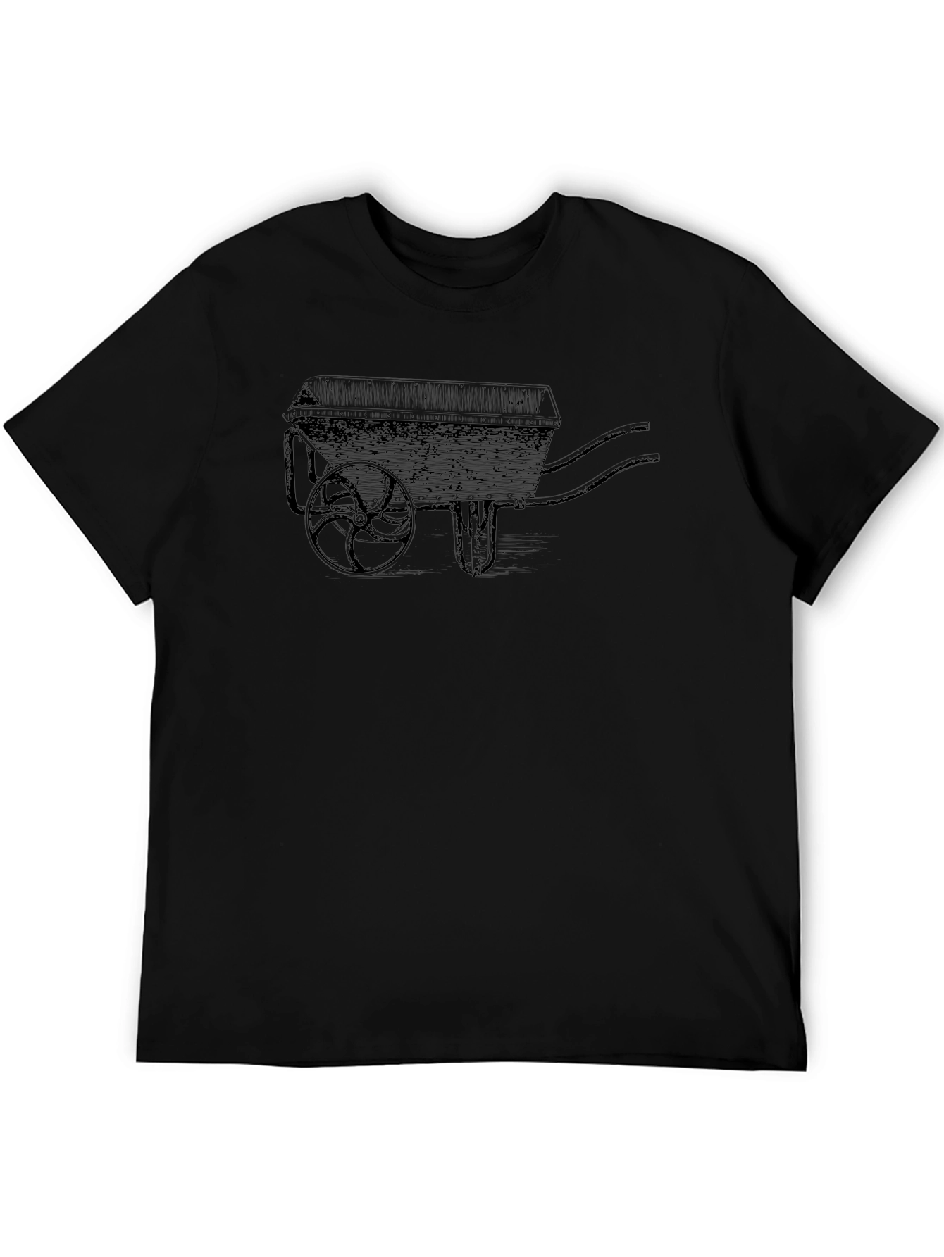 Wheelbarrow Graphic Tee - Solid Black