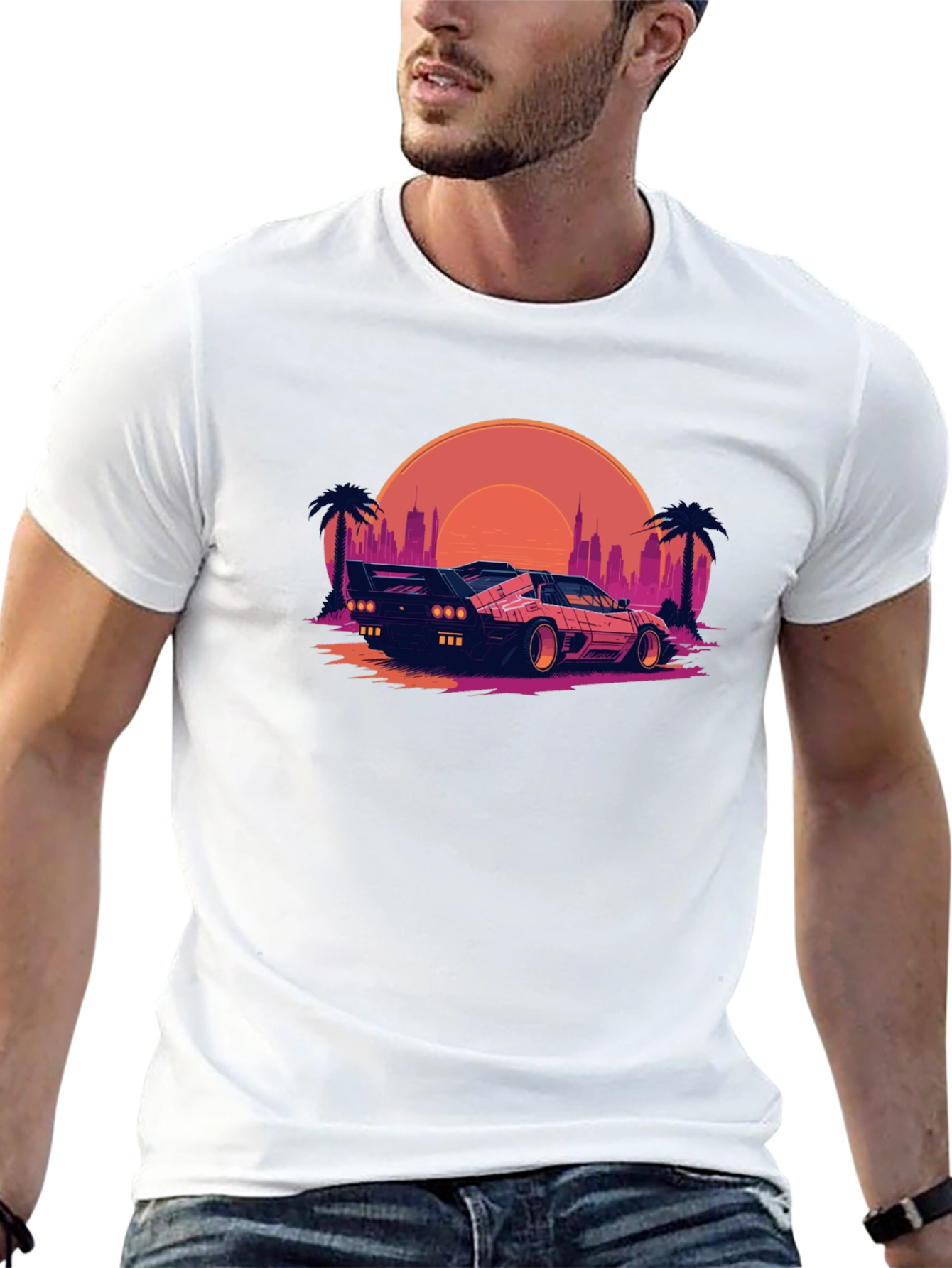 Retro Wave T-Shirt - Black