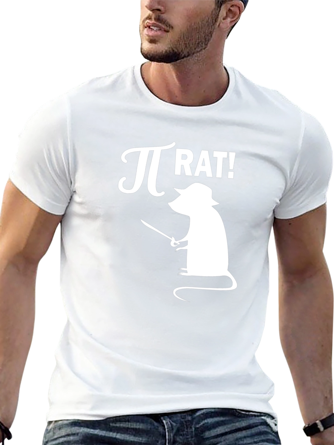Pi Rat Graphic T-Shirt - Math Humor Tee