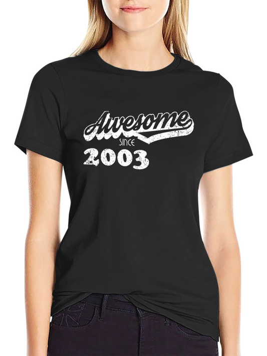 Awesome Since 2003 Black T-Shirt