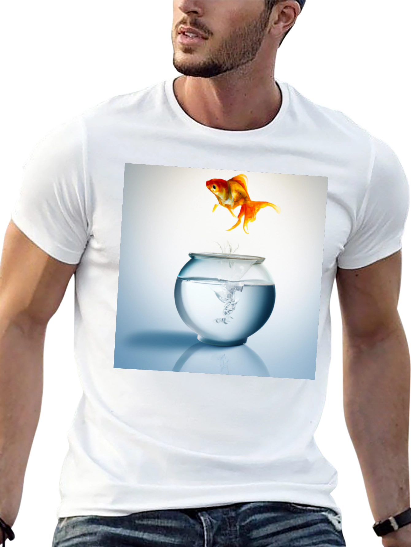 Goldfish Freedom T-Shirt - Jump into Style!