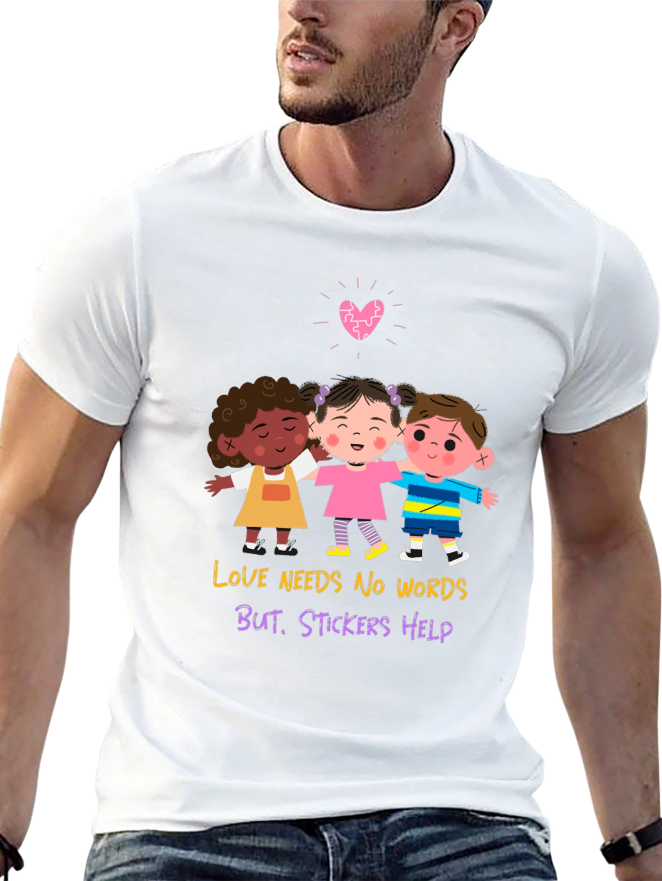 Love Needs No Words Graphic T-Shirt