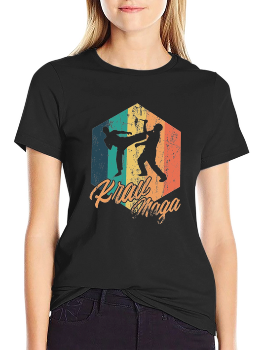Krav Maga Retro T-Shirt Martial Arts Graphic Tee