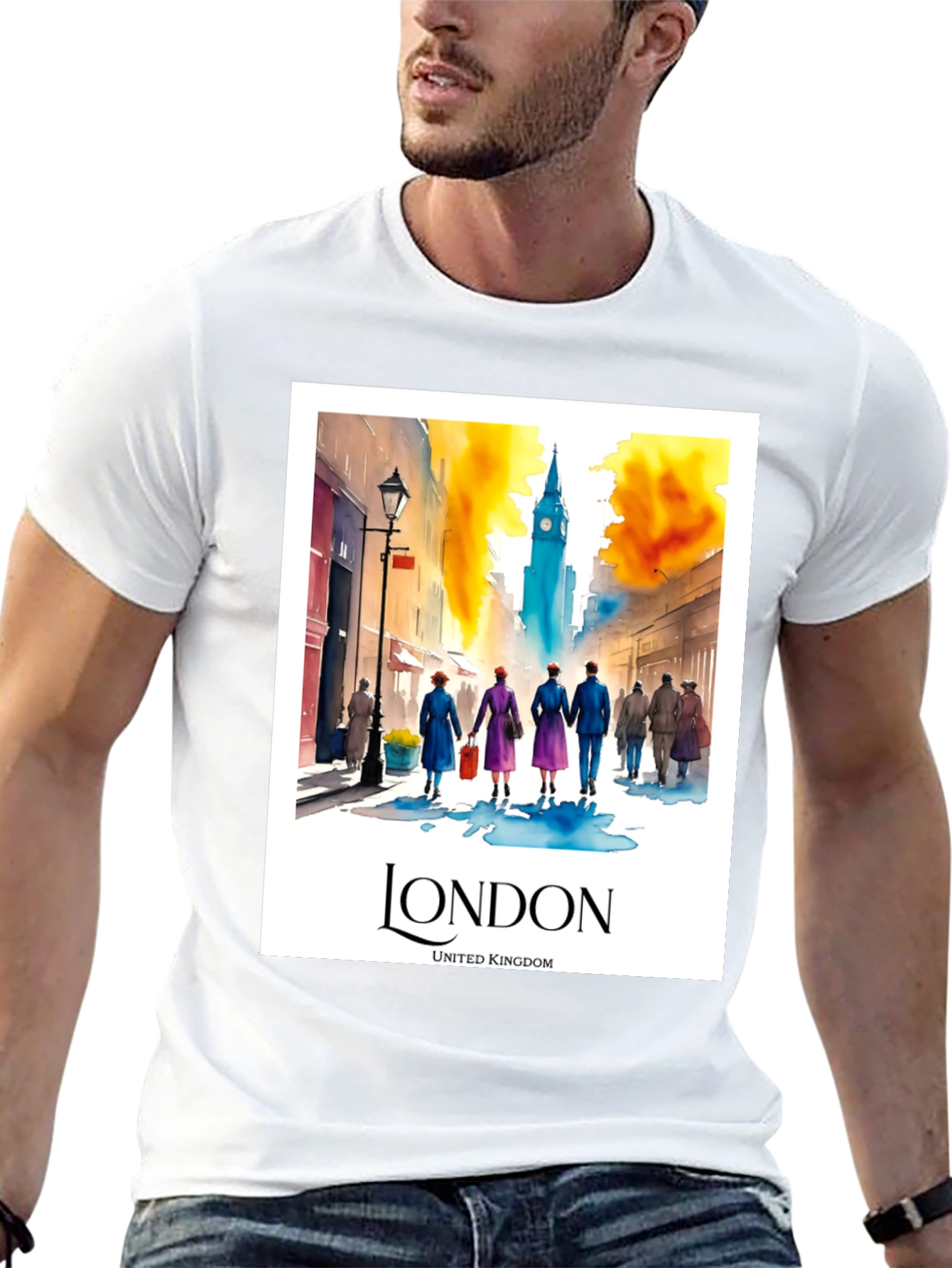 London Travel T-Shirt - United Kingdom Souvenir Tee