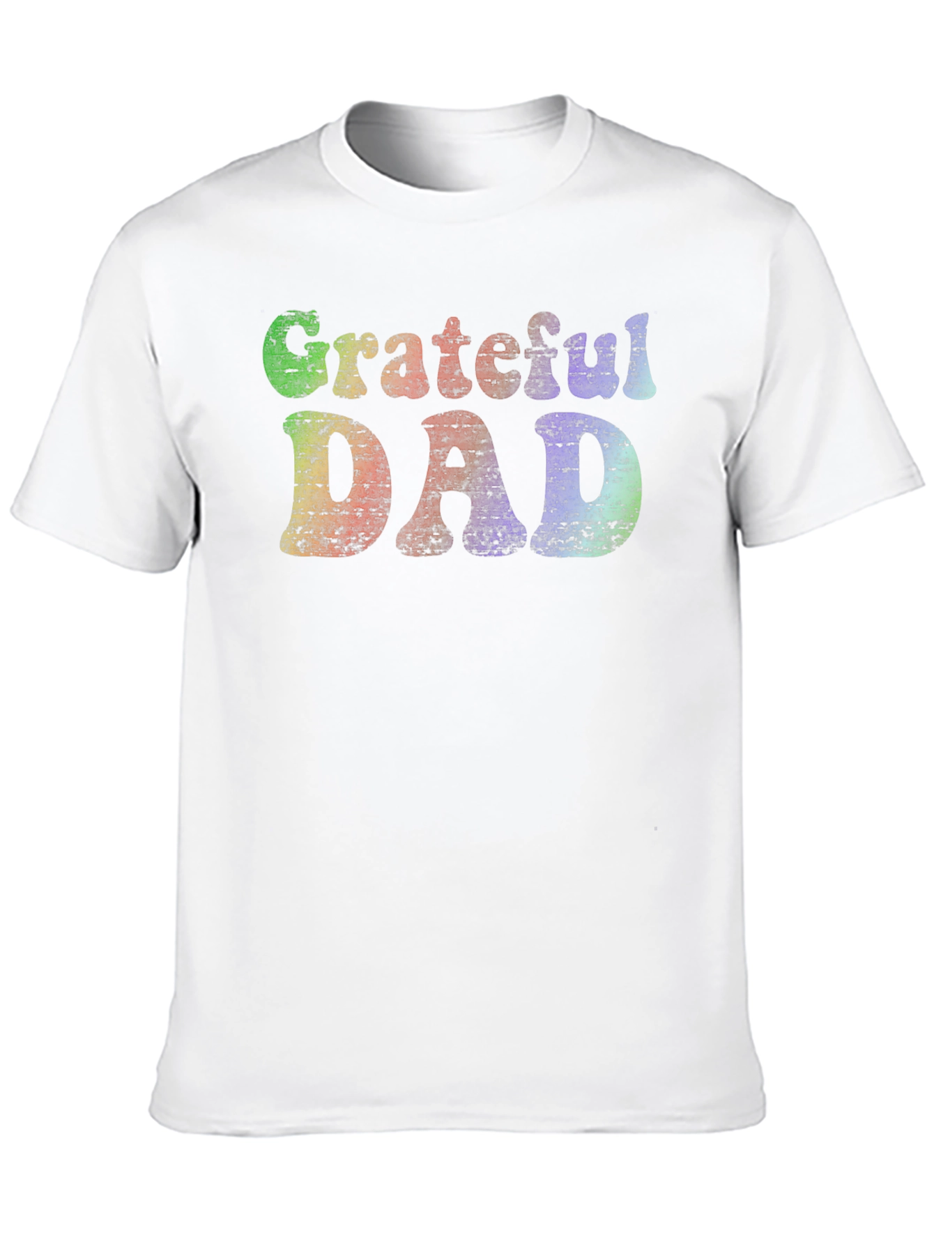 Grateful Dad Retro Graphic Tee - Black