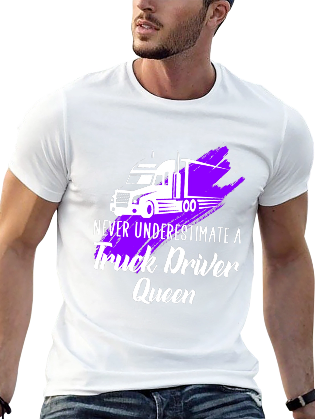 Truck Driver Queen Graphic T-Shirt
