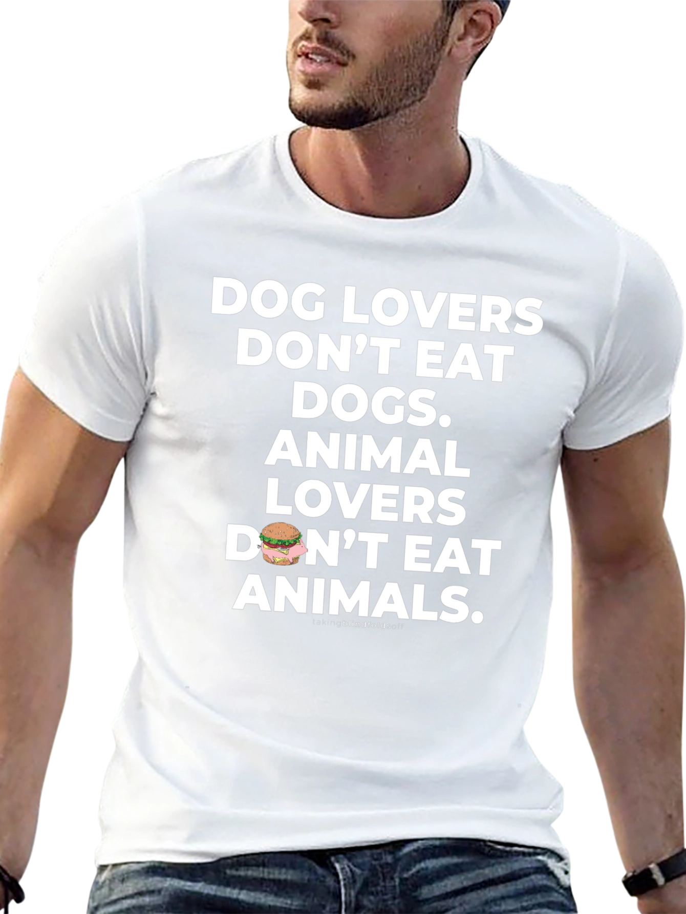 Dog and Animal Lovers T-Shirt - Vegan Message