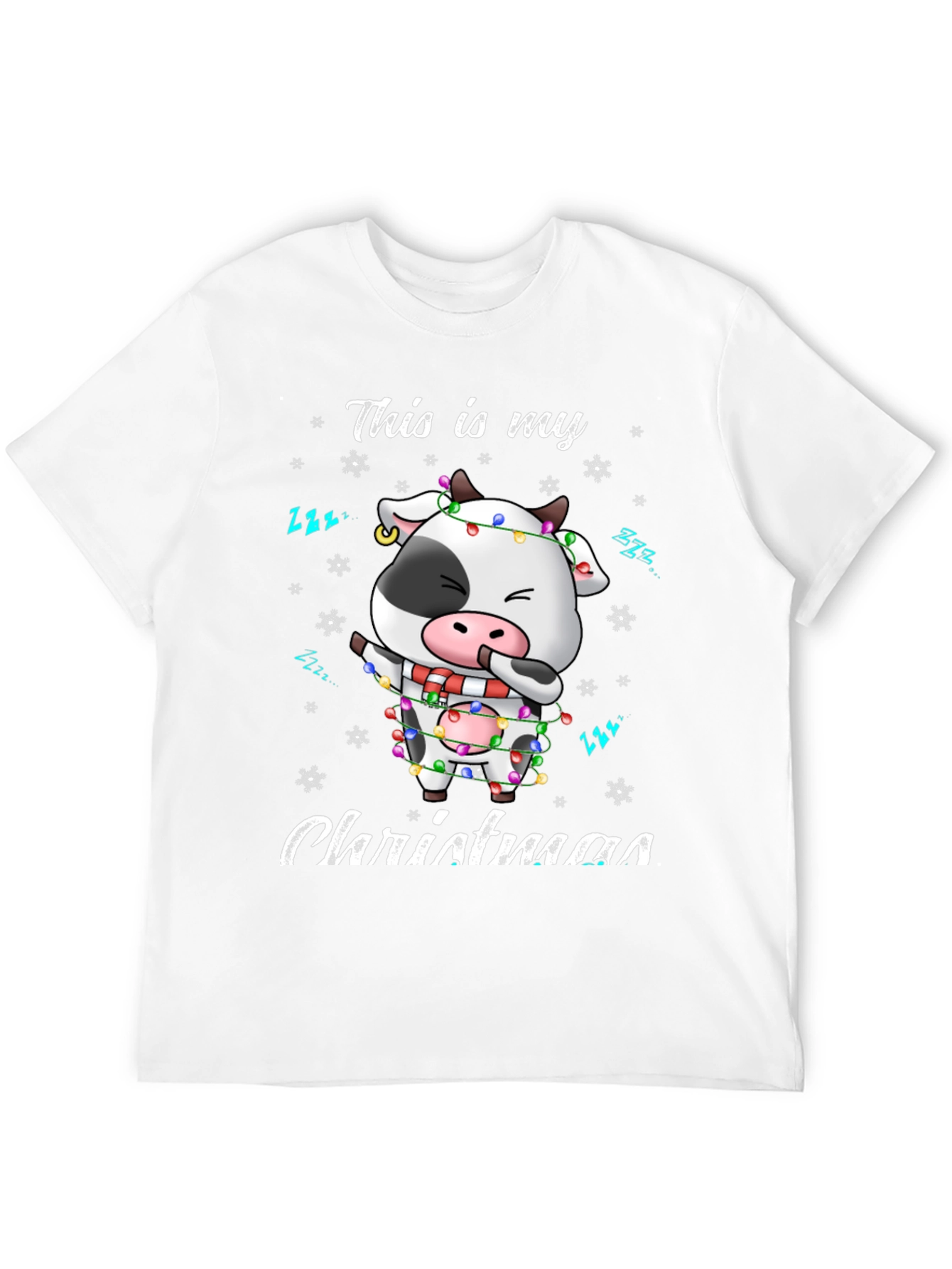 Christmas Cow T-Shirt: Festive Holiday Style