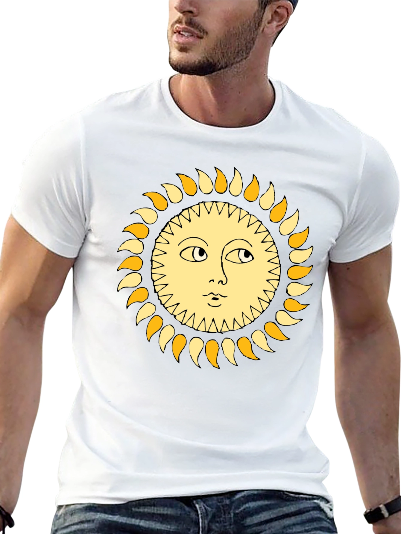 Sun Graphic Black T-Shirt