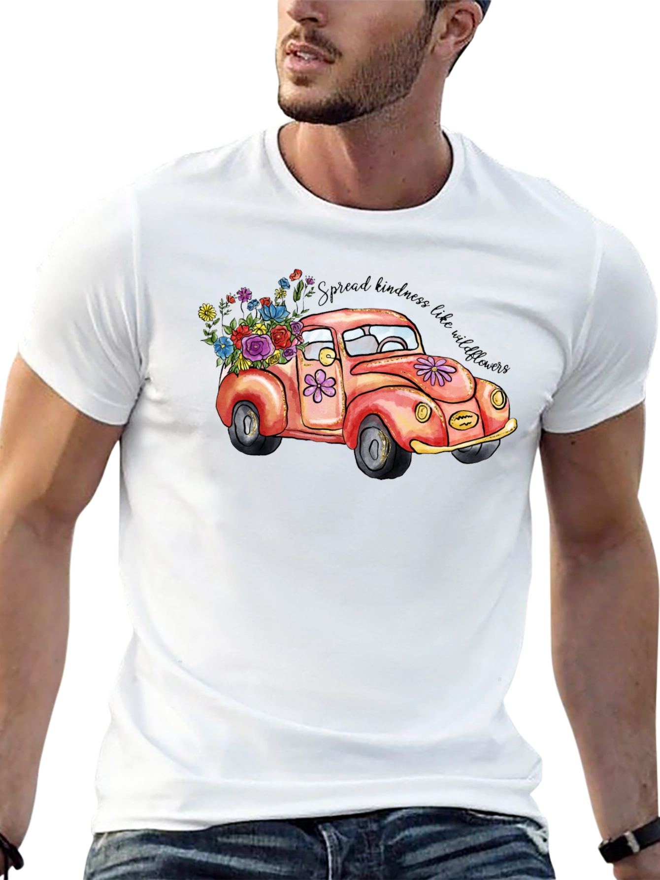 Kindness Car Graphic Tee - Black