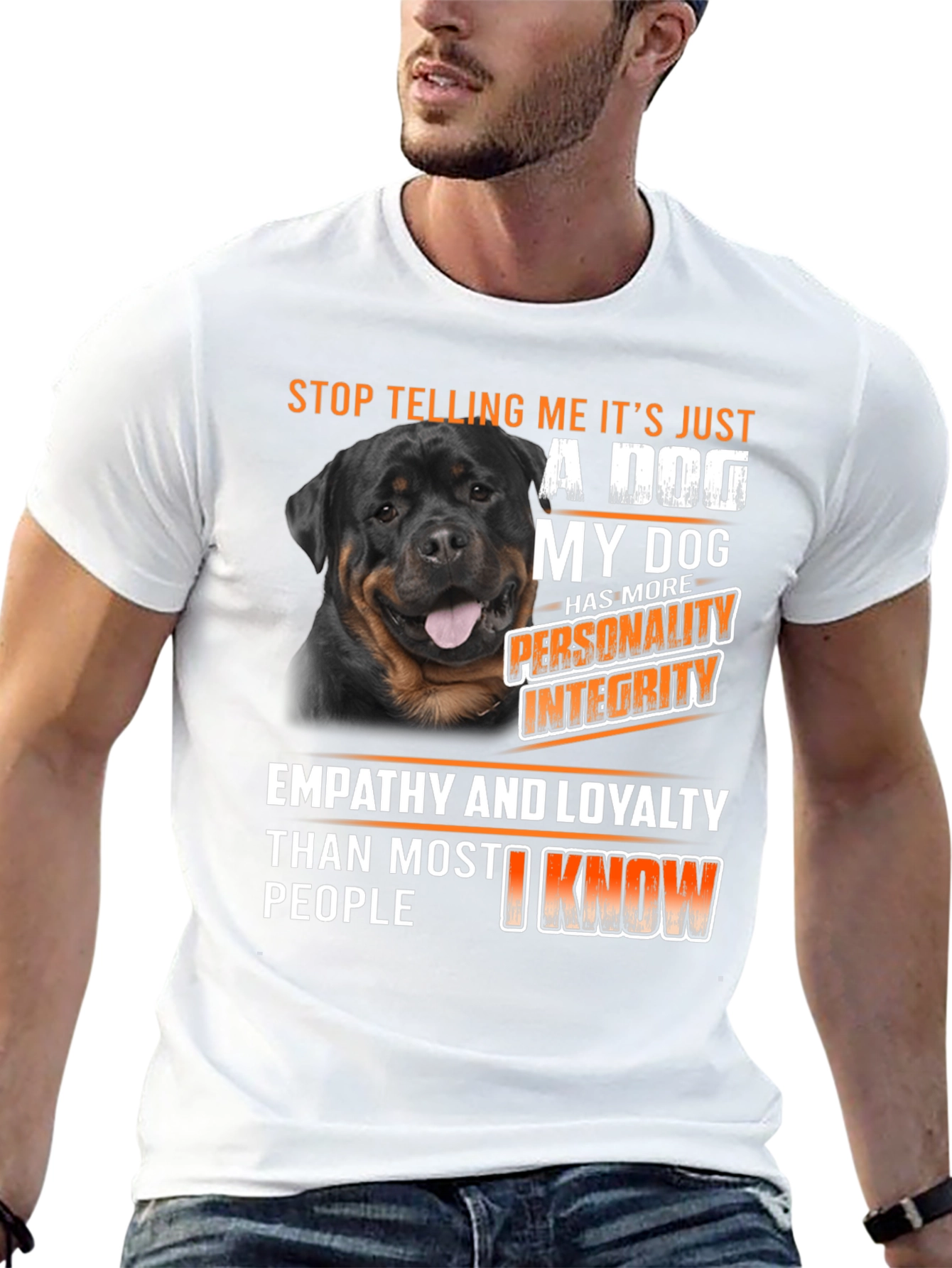 Rottweiler Dog T-Shirt - Personality Integrity