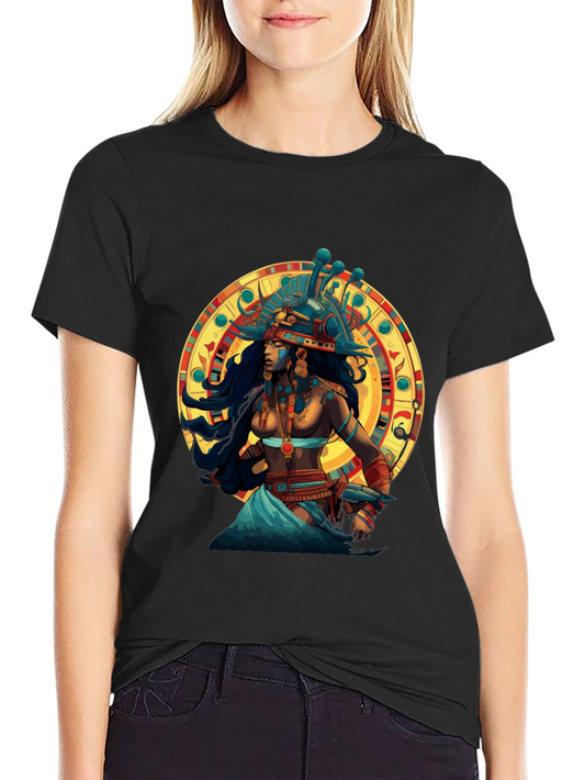 Egyptian Queen Graphic Black T-Shirt