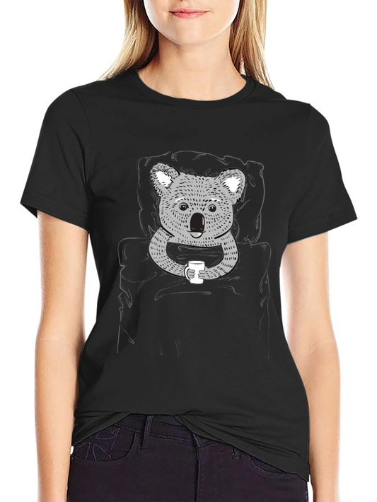 Koala Coffee Graphic Tee - Black
