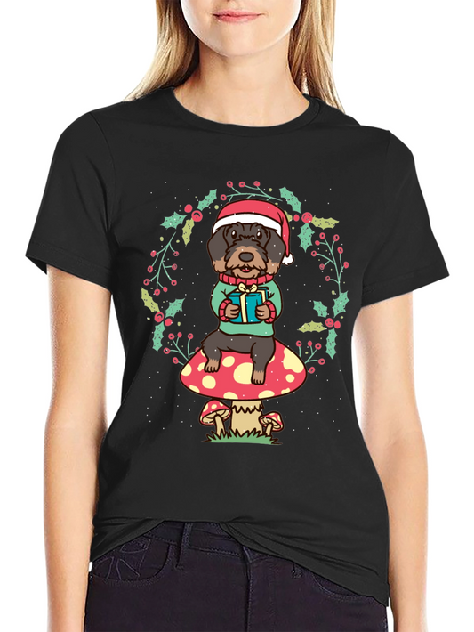 Festive Dog Christmas T-Shirt