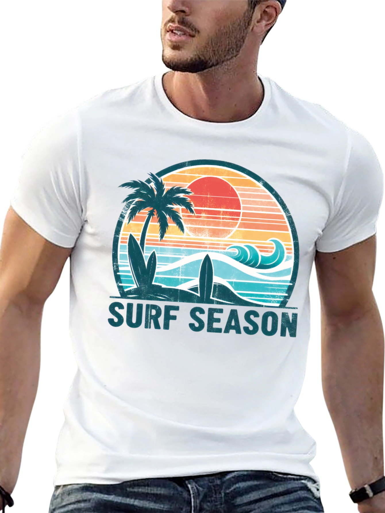 Surf Season Graphic Tee - Beach Vibes
