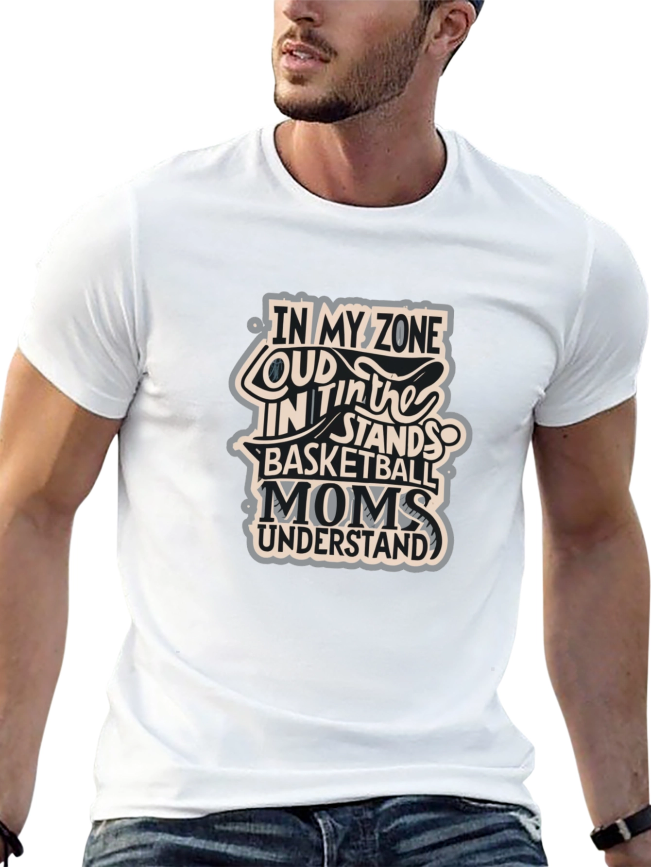 Basketball Moms T-Shirt - In My Zone Loud