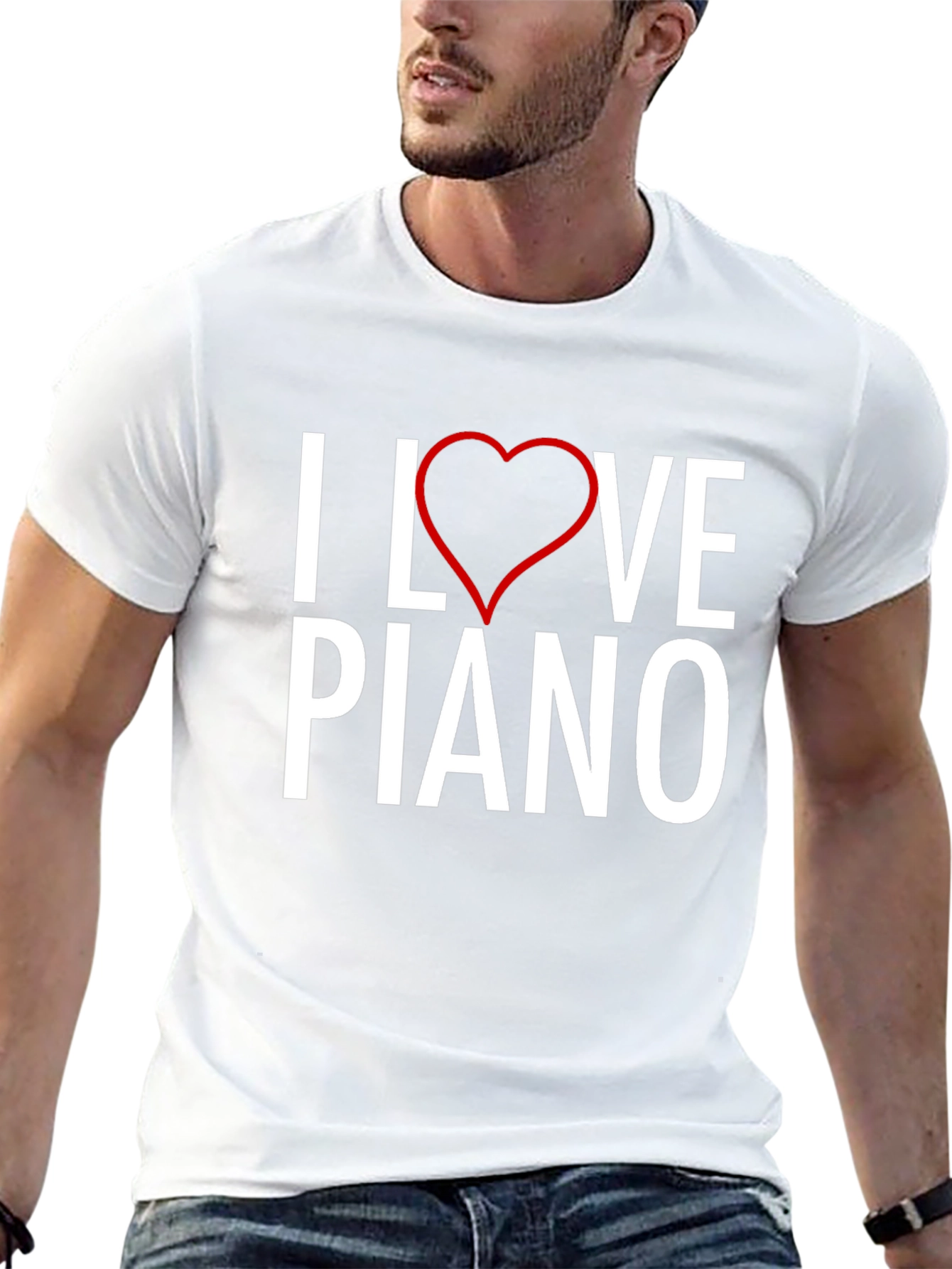 I Love Piano T-Shirt - Music Lover Tee