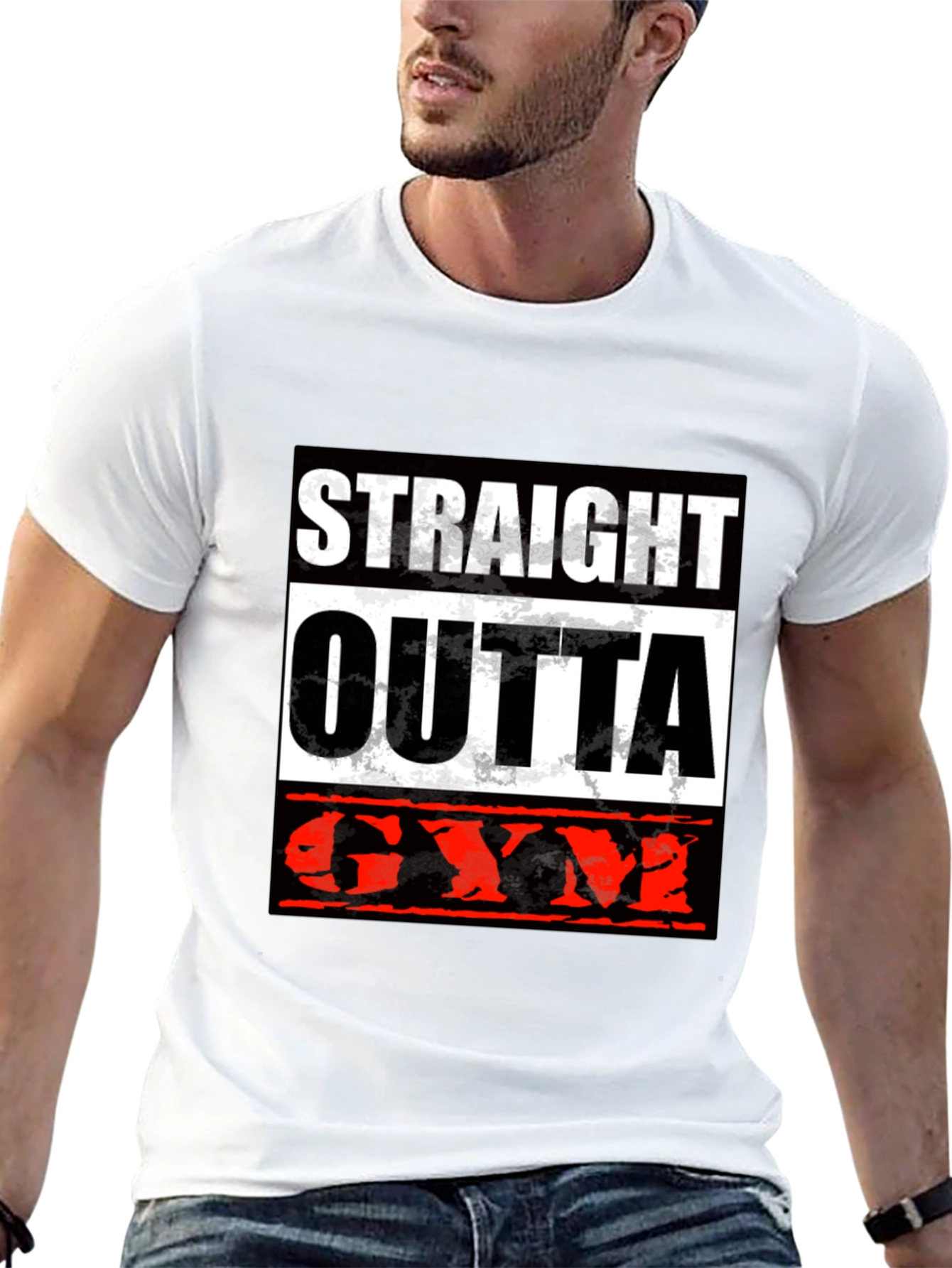 Straight Outta Gym Black T-Shirt