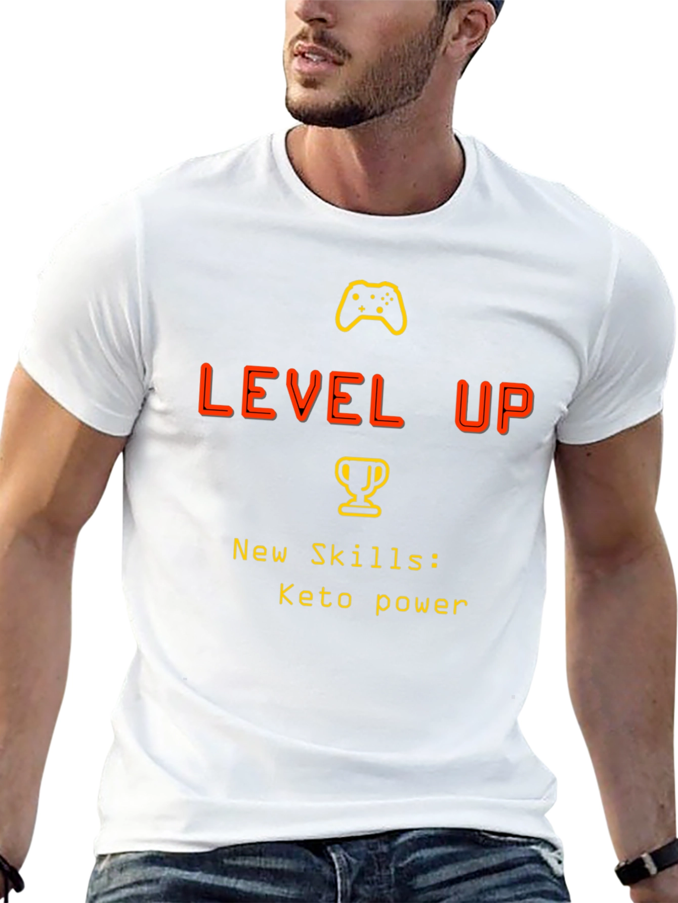 Level Up Keto Power Gamer T-Shirt