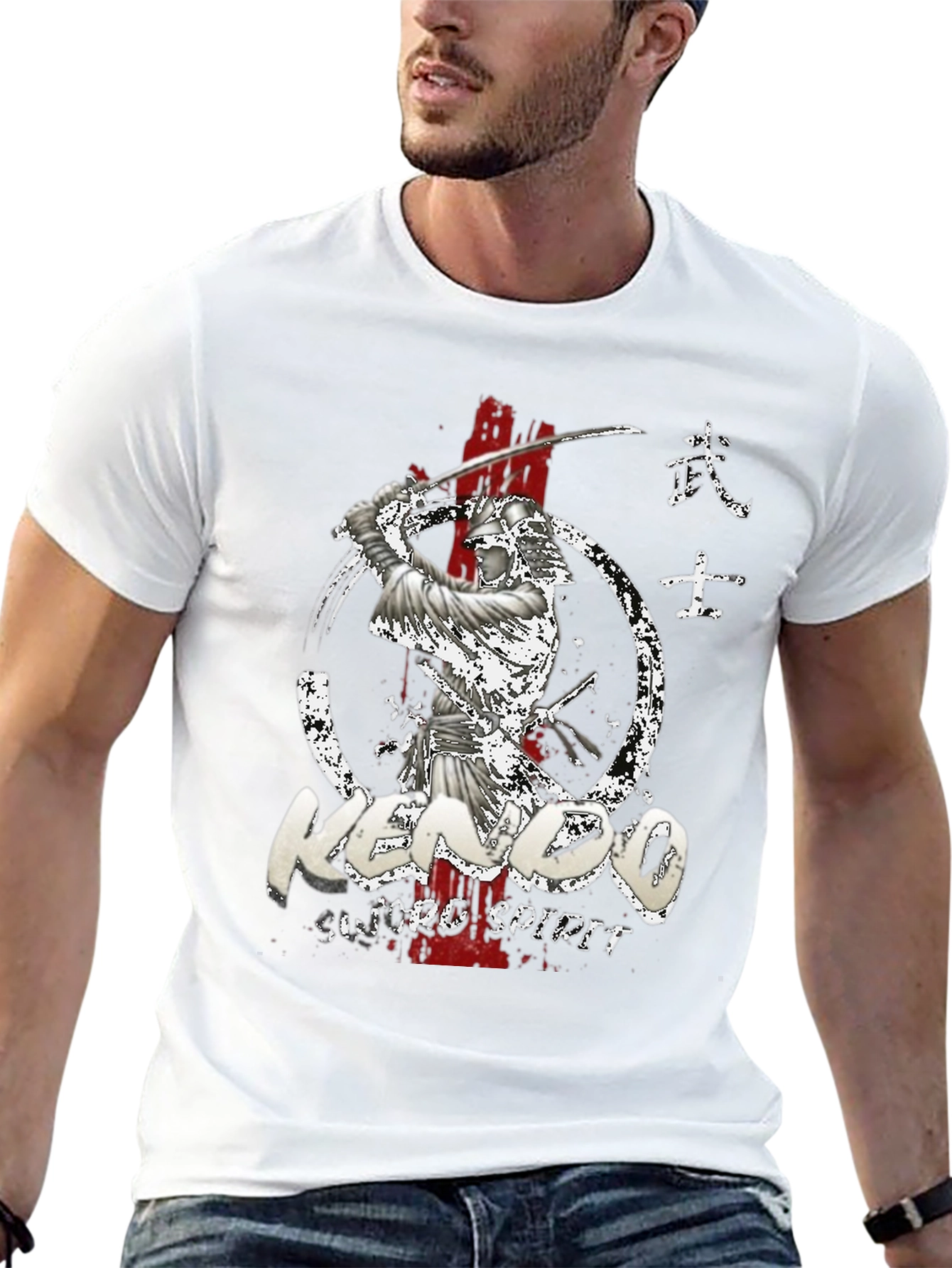 Kendo Sword Spirit Graphic Tee - Black