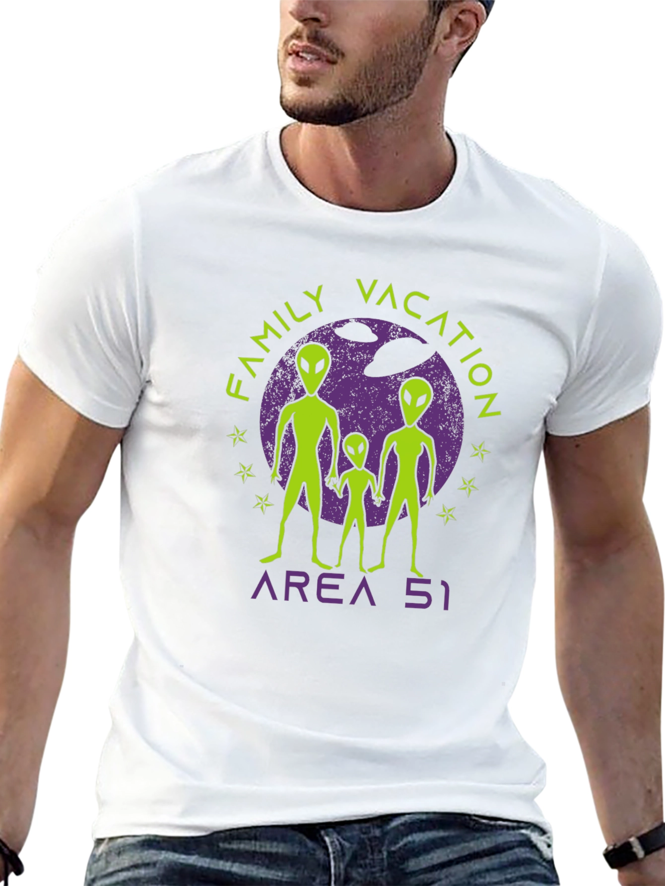 Area 51 Family Vacation T-Shirt - UFO Alien Tee