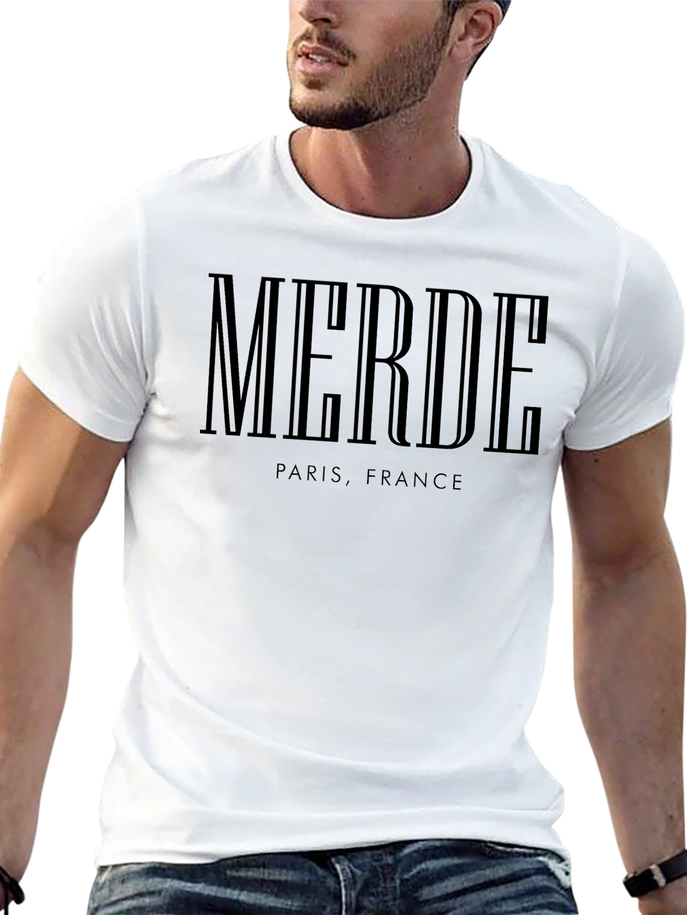 Merde Paris France Graphic Tee