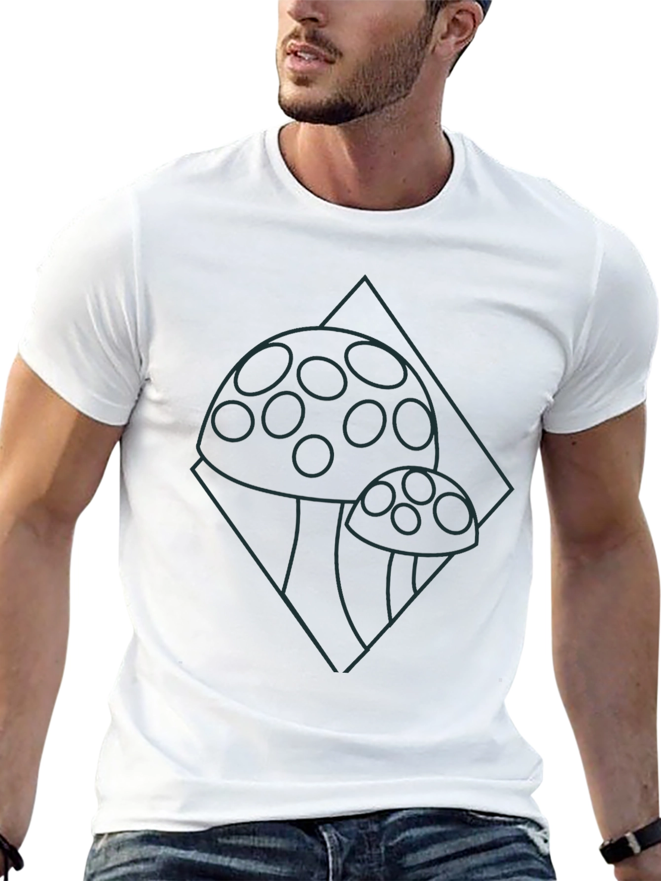 Mushroom Graphic Tee - Funky Nature Lovers Shirt