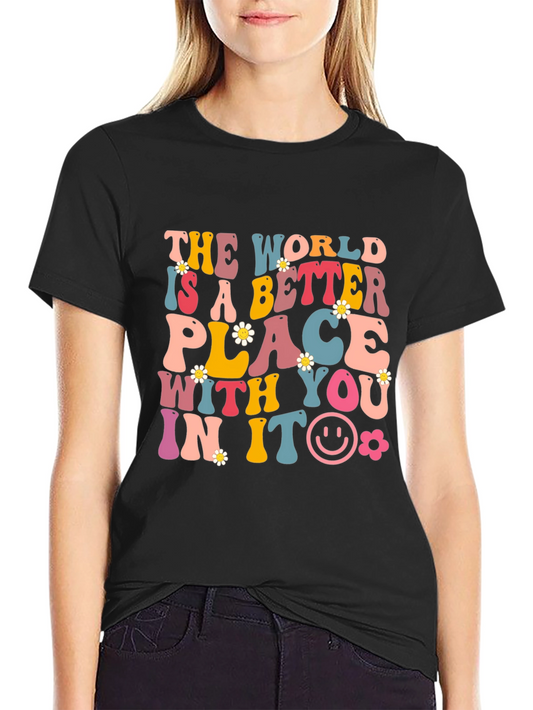 Better Place Graphic Tee - Black Cotton Blend