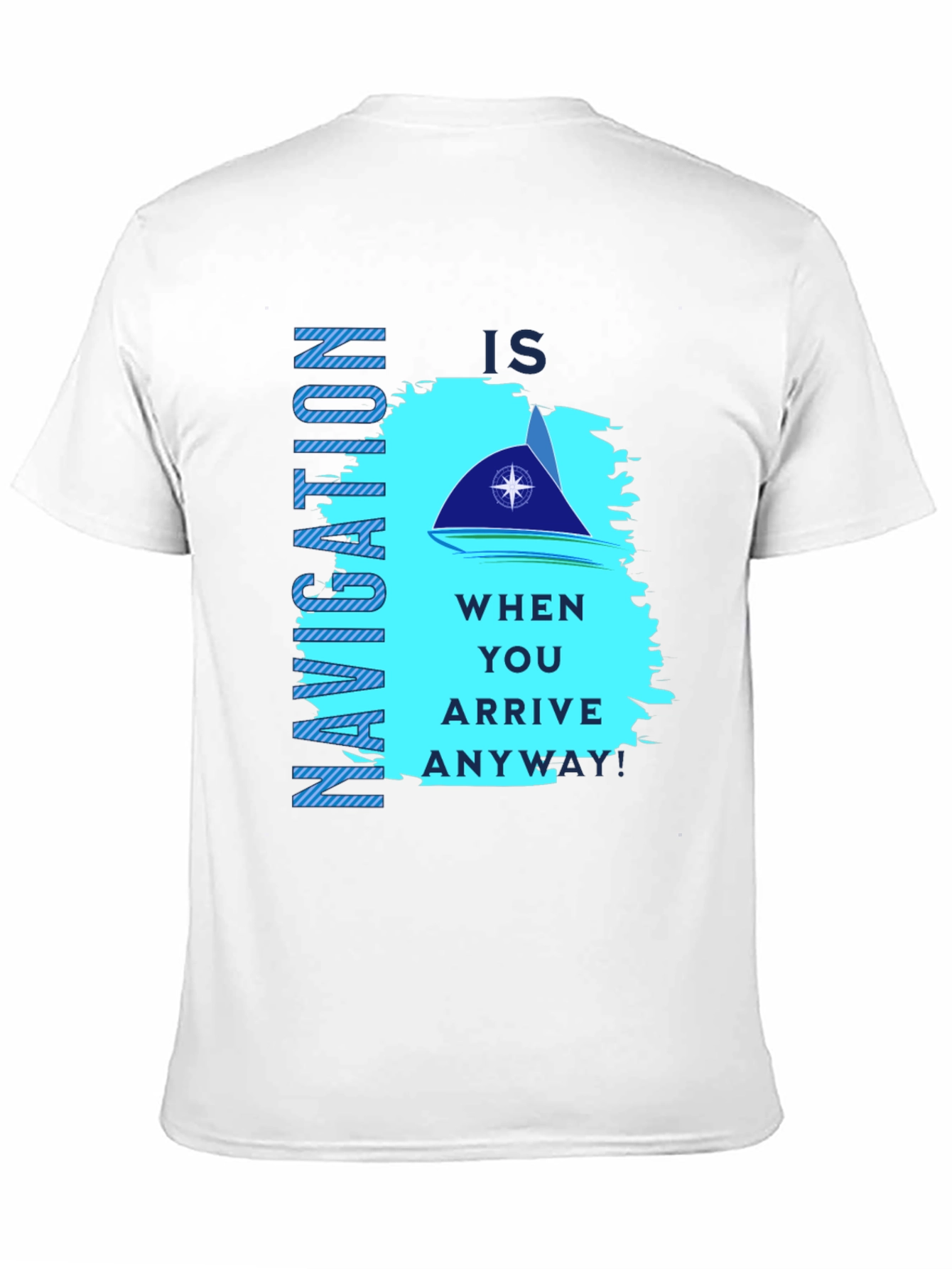 Navigation Graphic Print Black T-Shirt