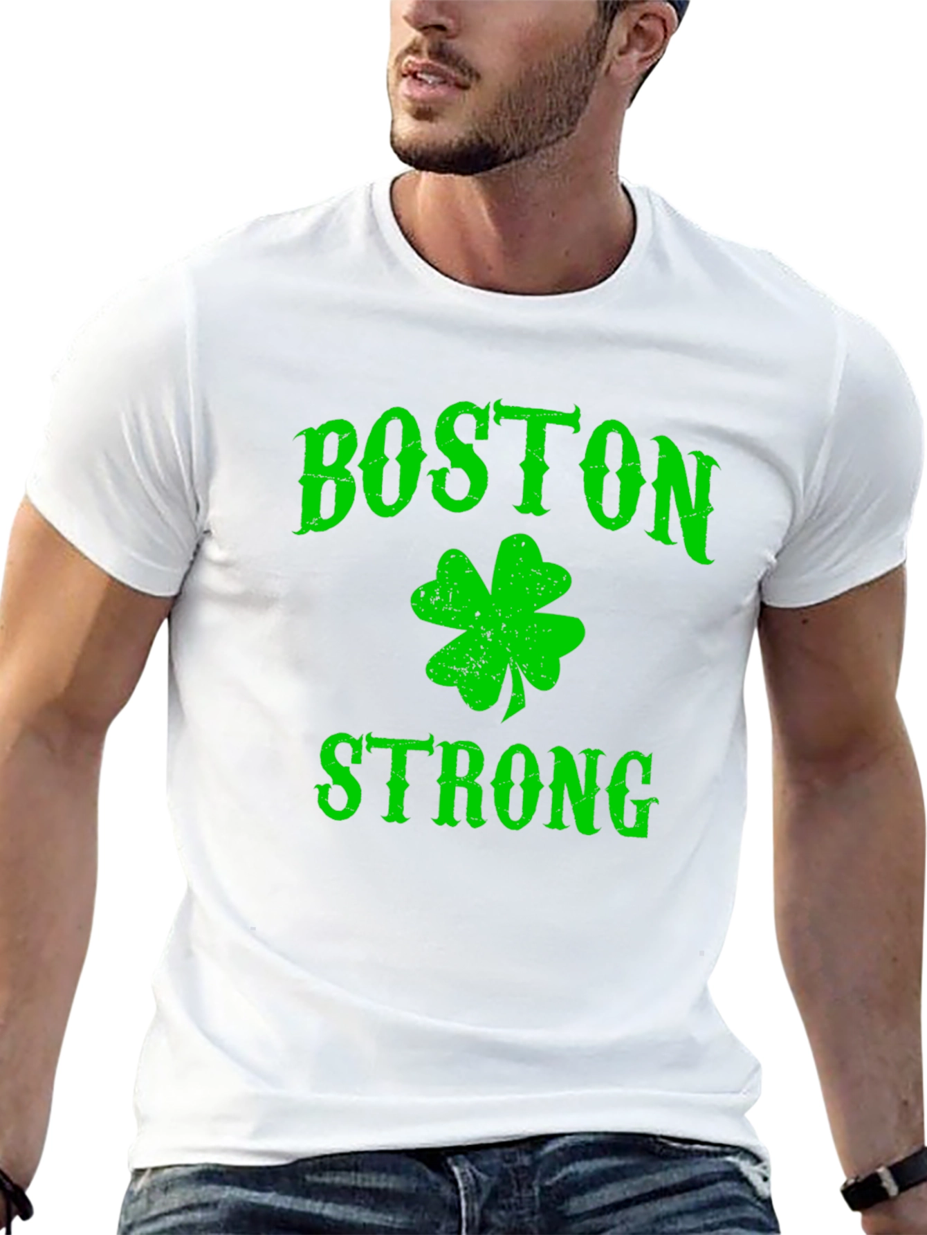 Boston Strong Shamrock Graphic Tee - Classic Fit