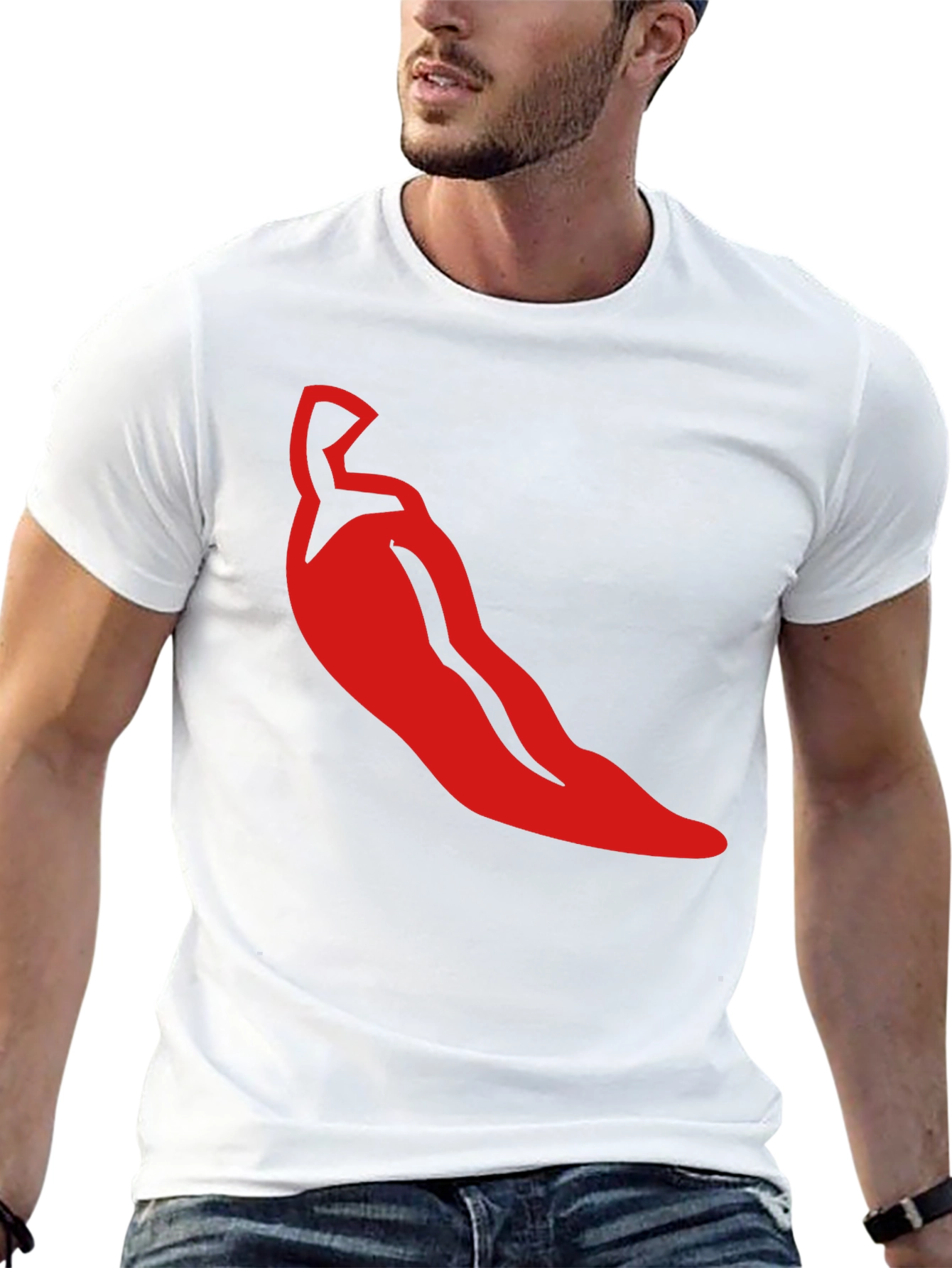 Red Chili Pepper Graphic Tee - Spicy Style!