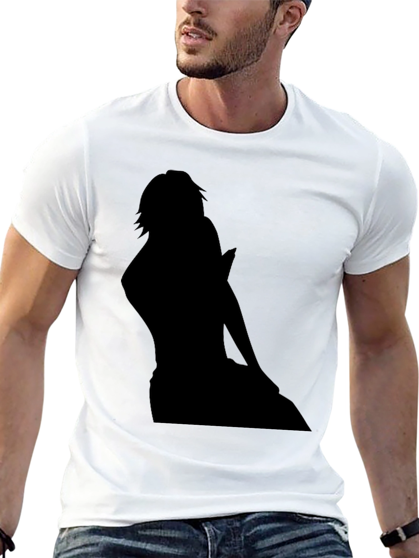 Silhouette Graphic Black T-Shirt